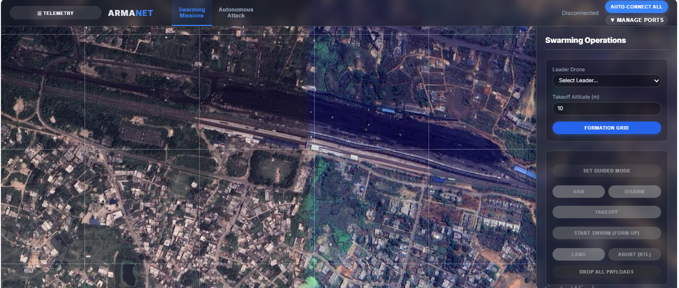 ARMANET Mission Operating Platform UI